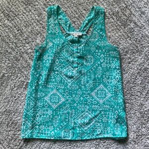 Flowy Aztec Design Summer Tank Top